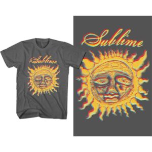 Sublime Yellow Sun Charcoal Grey T-Shirt