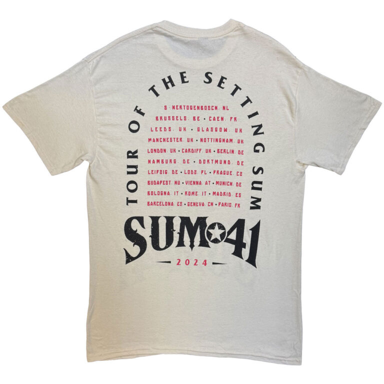 Sum 41 Tour ’24 Pt.2 Pink Skull T-Shirt
