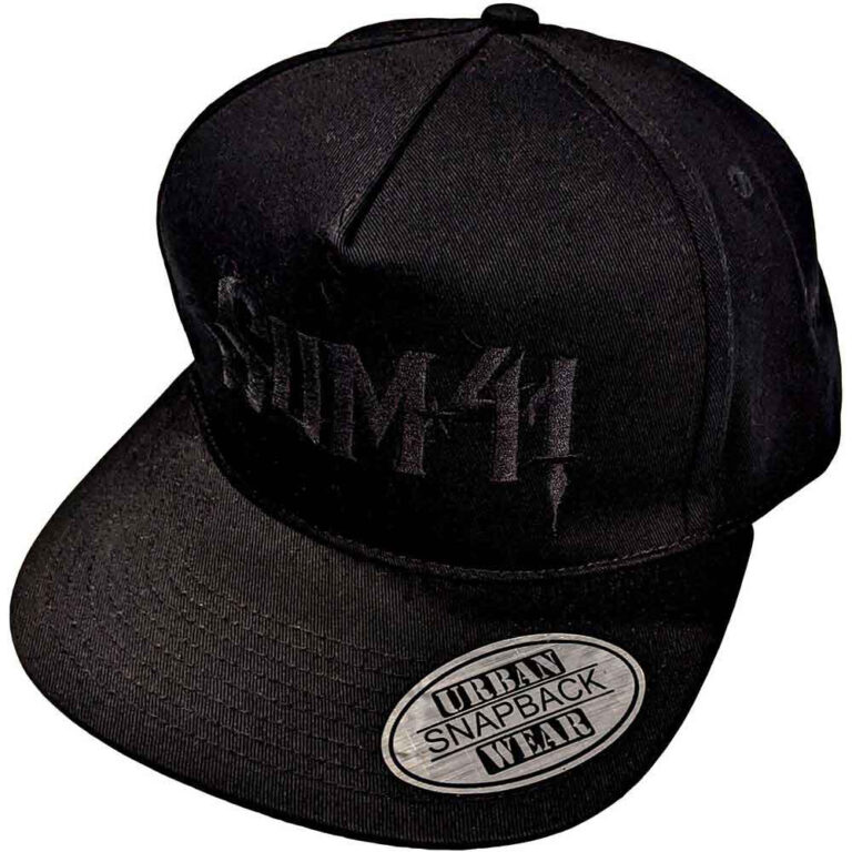 Sum 41 Black Logo Snapback Cap