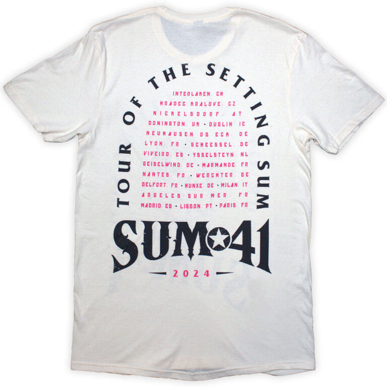 Sum 41 Tour ’24 Pink Skull T-Shirt