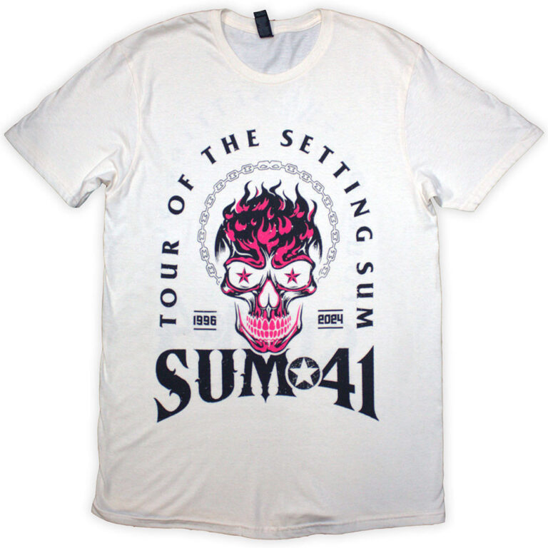 Sum 41 Tour ’24 Pink Skull T-Shirt