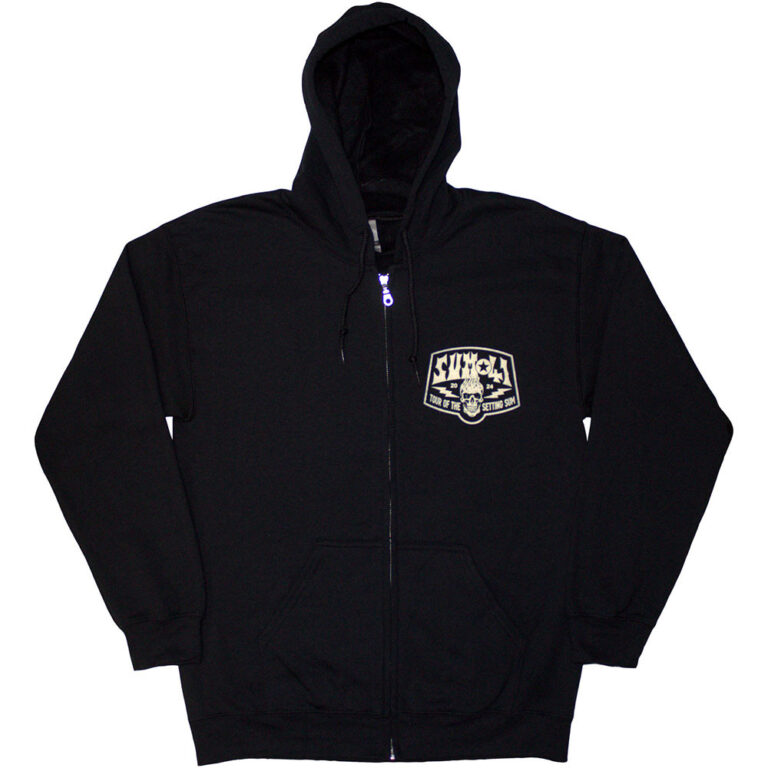 Sum 41 Tour ’24 Pocket Logo & Skull Back Zip Hoodie