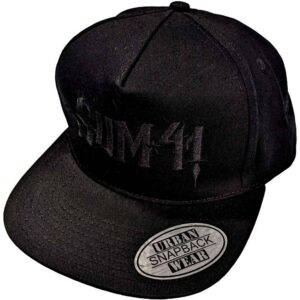 Sum 41 Black Logo Black Ex-Tour Snapback Cap