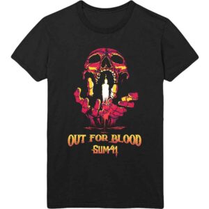 Sum 41 Out For Blood Black Back Print T-Shirt