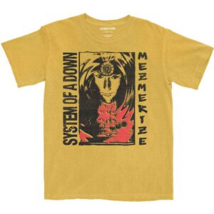 System Of A Down Reflections Mustard Yellow Mineral Wash Wash Collection T-Shirt