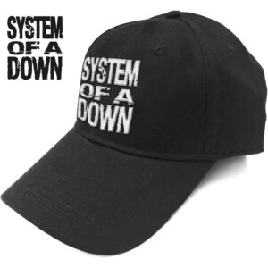 System Of A Down Stacked Logo Black Baseball Cap