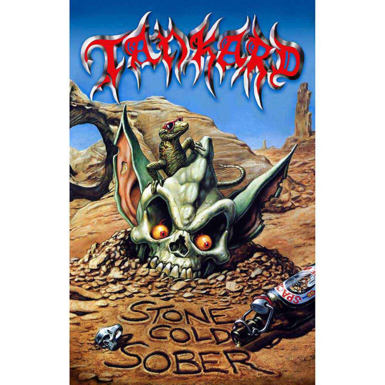 Tankard Stone Cold Sober Textile Poster