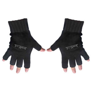 Testament Logo Fingerless Gloves