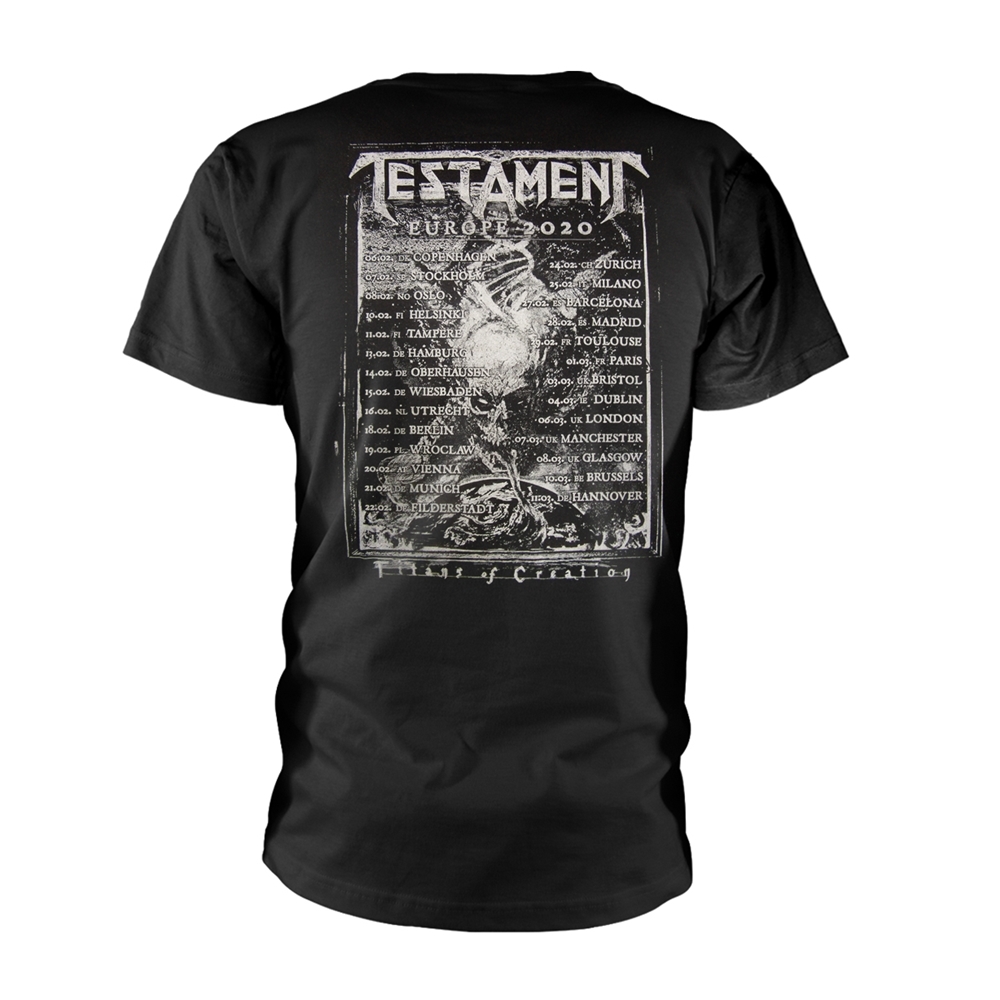 Testament – Europe 2020 Tour Front / Back Print T-Shirt