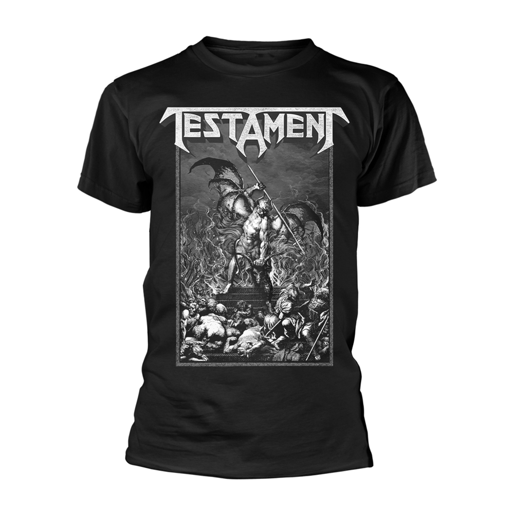 Testament – Pitchfork Horns T-Shirt (Front / Back Print)
