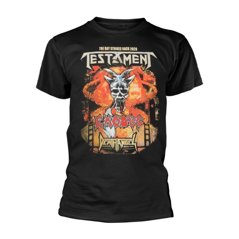 Testament – The Bay Strikes Back Europe 2020 Tour Front / Back Print T-Shirt