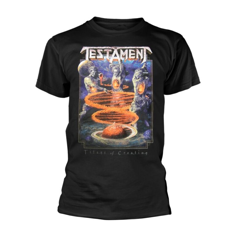 Testament – Titans Of Creation (colour) Europe 2020 Tour Front / Back Print T-Shirt