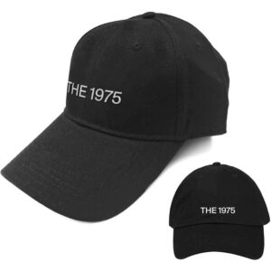 The 1975 Logo Black Baseball Cap