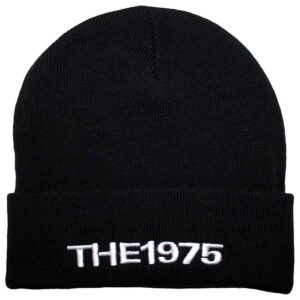 The 1975 Unisex Bold Logo Black Beanie Hat