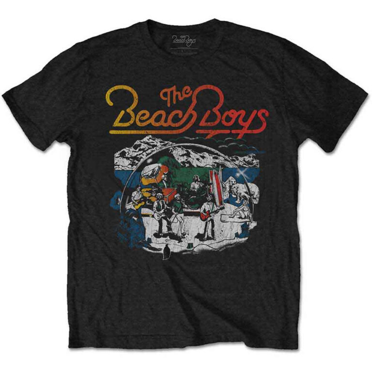 The Beach Boys Live Drawing Black T-Shirt