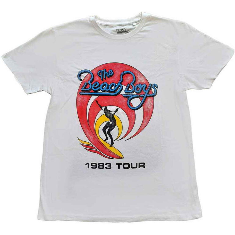 The Beach Boys Surfer ’83 Vintage White T-Shirt