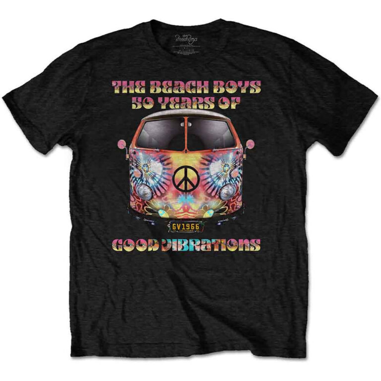 The Beach Boys Good Vibes Tour Black Back Print T-Shirt