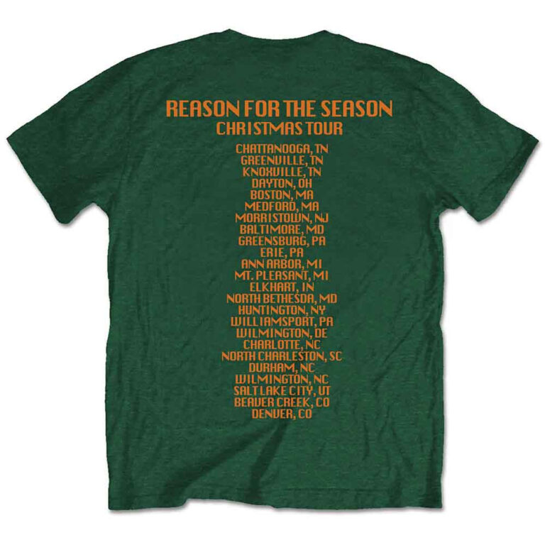 The Beach Boys Xmas Album Green Back Print T-Shirt