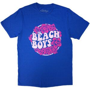 The Beach Boys Floral Print Blue T-Shirt