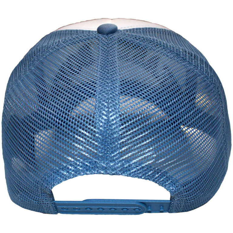 The Beastie Boys Text Logo White & Denim Blue Mesh Back Cap