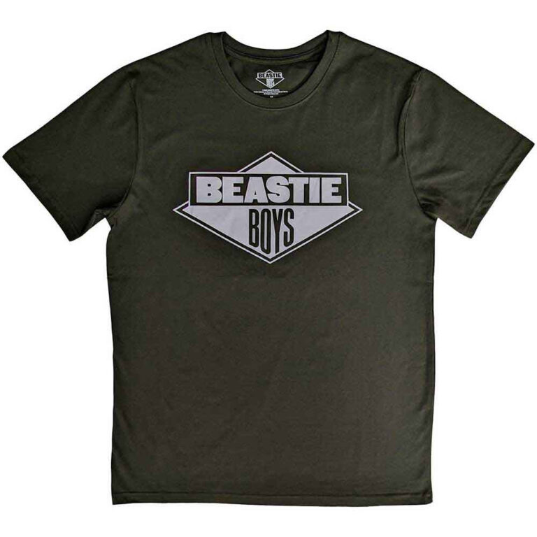 The Beastie Boys Black & White Logo Green T-Shirt