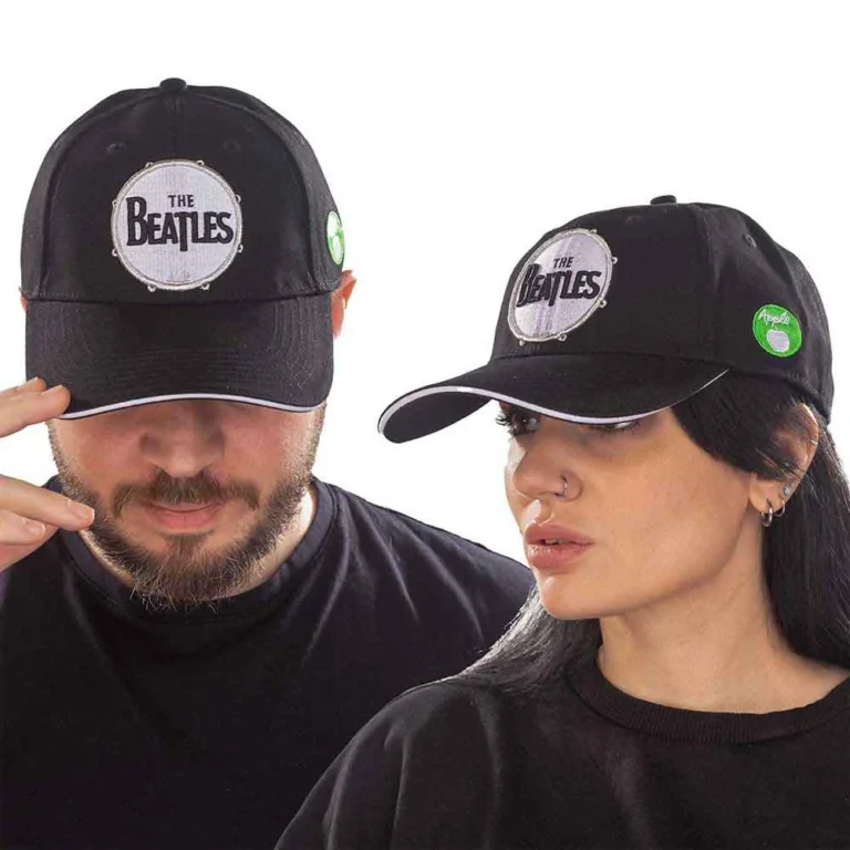 The Beatles Drum Black Baseball Cap