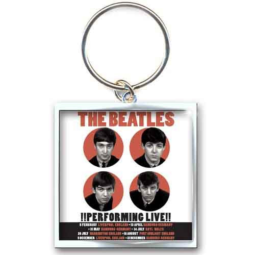 The Beatles 1962 Performing Live Photo Print Keychain