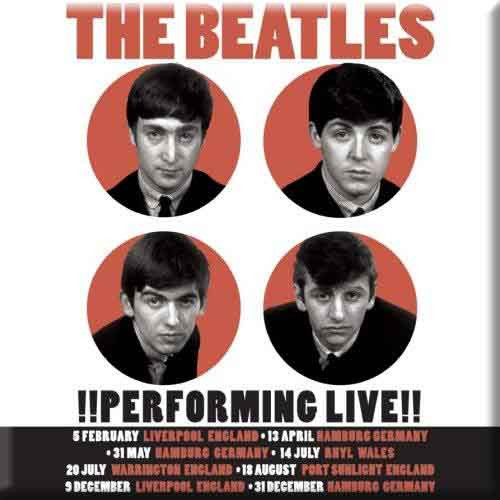 The Beatles Performing Live Fridge Magnet