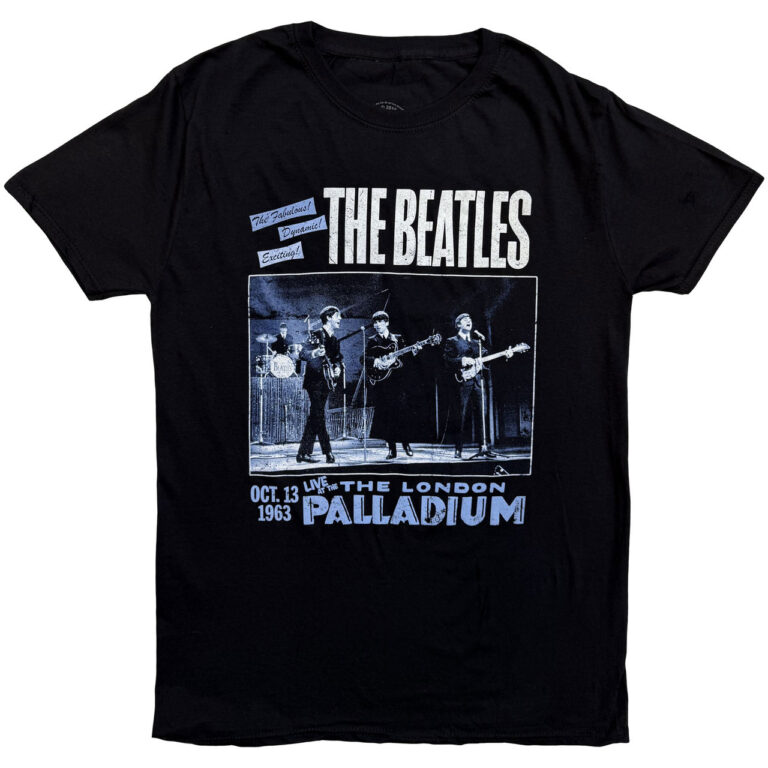 The Beatles 1963 The Palladium Black T-Shirt