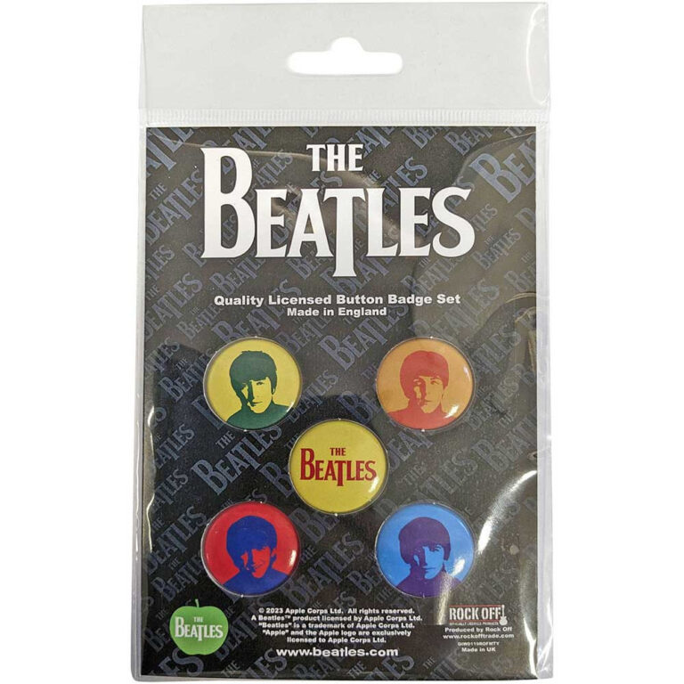 The Beatles J, P, G&R Coloured Badge Pack