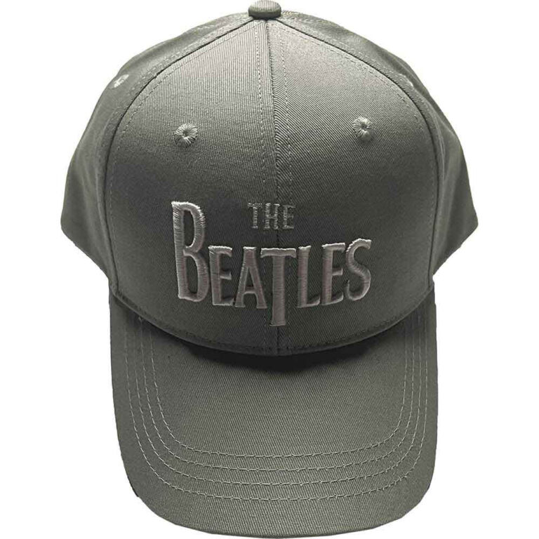 The Beatles White Drop T Logo Green Baseball Cap