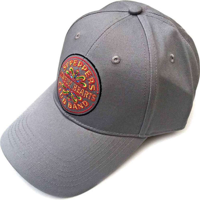 The Beatles Sgt Pepper Drum Grey Baseball Cap
