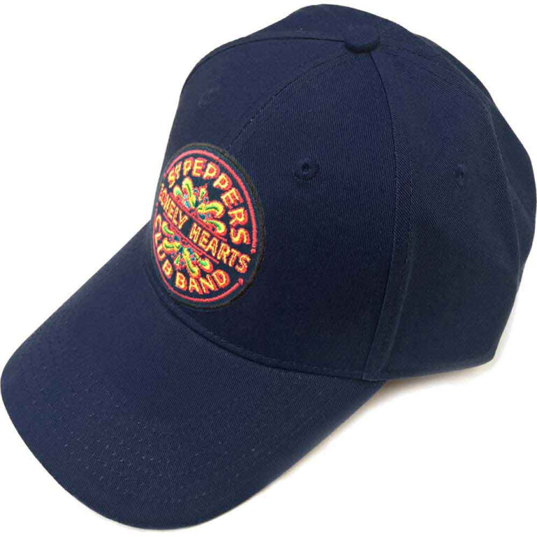 The Beatles Sgt Pepper Drum Navy Blue Baseball Cap