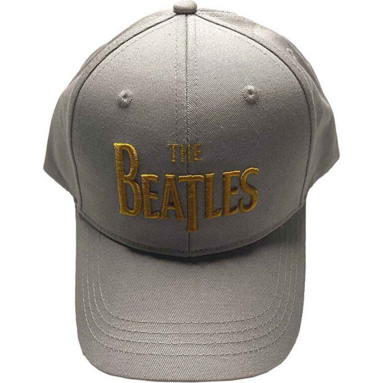 The Beatles Gold Drop T Logo Grey Baseball Cap