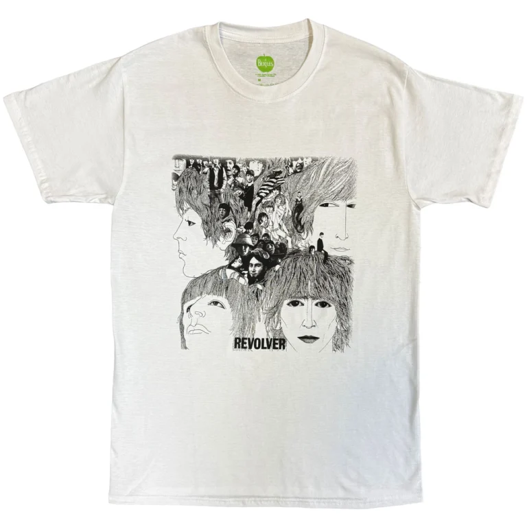 The Beatles Revolver Album Cover White T-Shirt