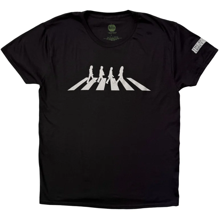 The Beatles Abbey Road Silhouette Black T-Shirt