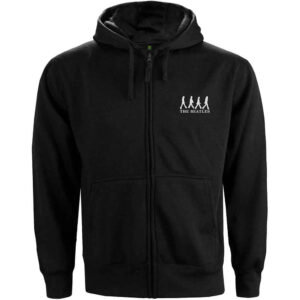 The Beatles Abbey Road Black Back Print Zip Hoodie