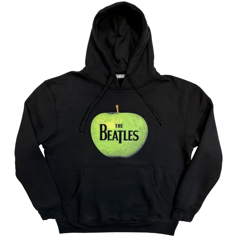 The Beatles Apple Logo Black Pullover Hoodie