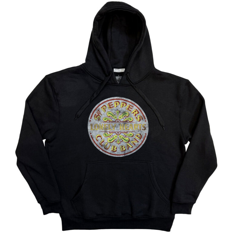 The Beatles Sgt Pepper Black Pullover Hoodie
