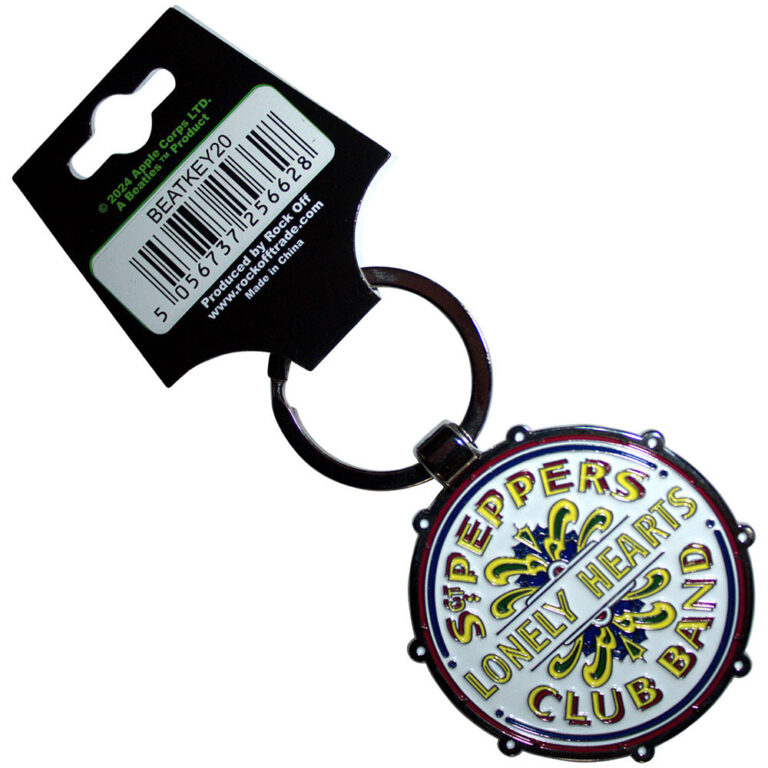 The Beatles Drop T/Sgt Pepper Drum Double Sided Keychain