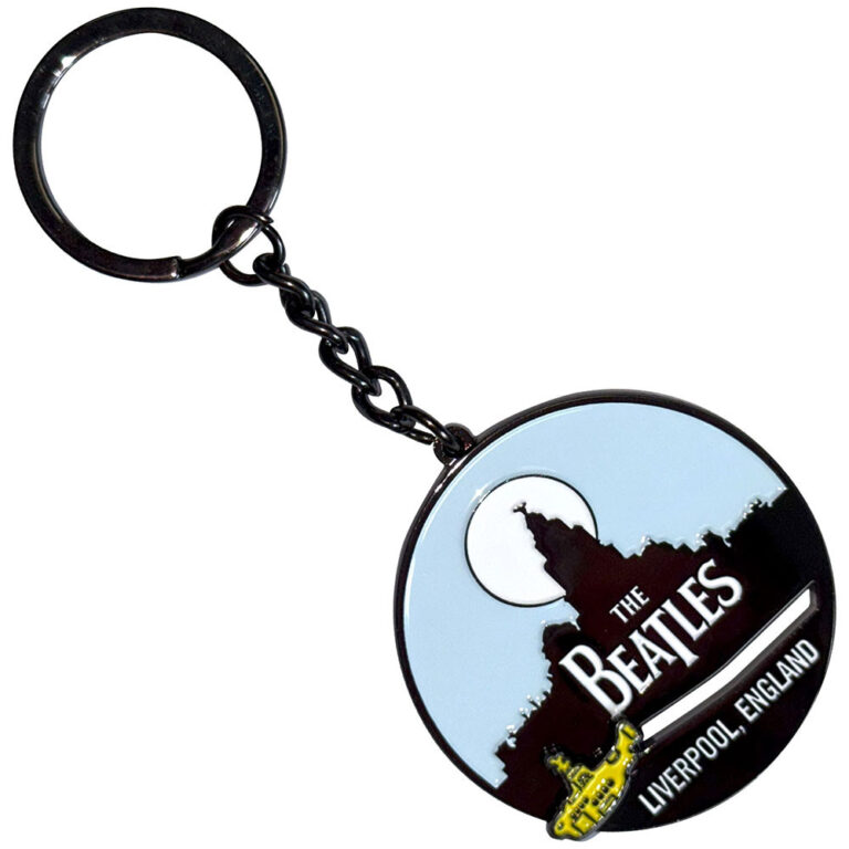 The Beatles Liverpool Skyline & Yellow Submarine Keychain