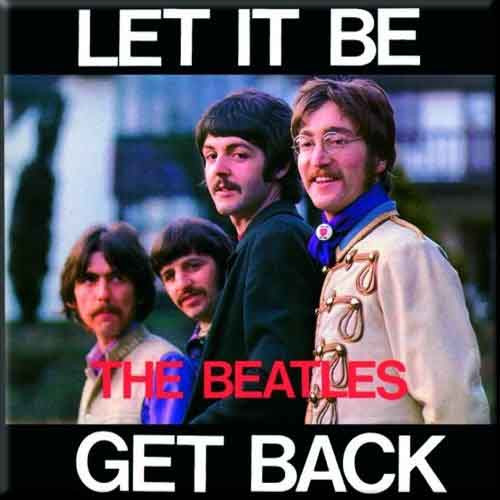 The Beatles Let it Be/Get Back Fridge Magnet