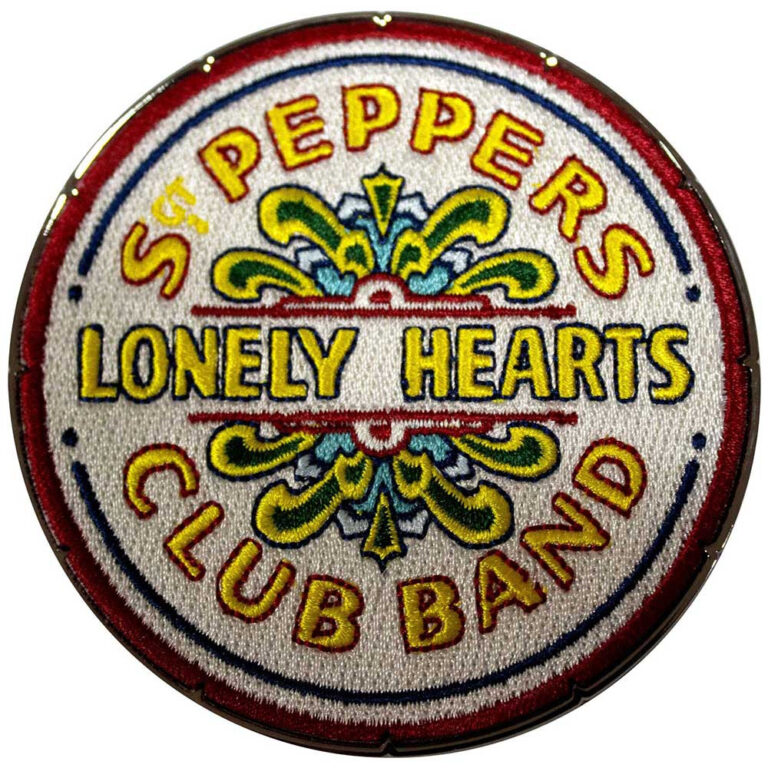 The Beatles Sgt Pepper Drum Patch Fridge Magnet