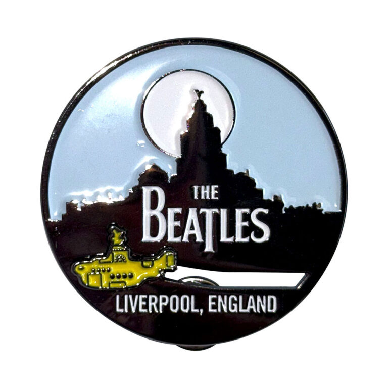The Beatles Liverpool Skyline & Yellow Submarine Pin Badge