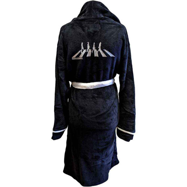 The Beatles Unisex Bathrobe: Abbey Road Black & White Back Print Ladies Pyjamas