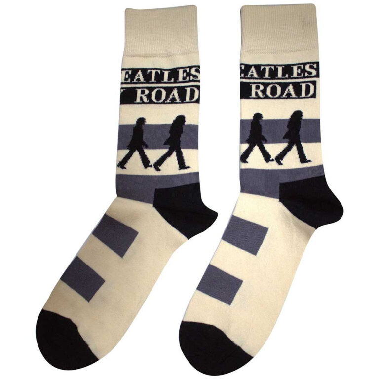 The Beatles Unisex Abbey Road Crossing Natural UK Size 7 – 11 Socks