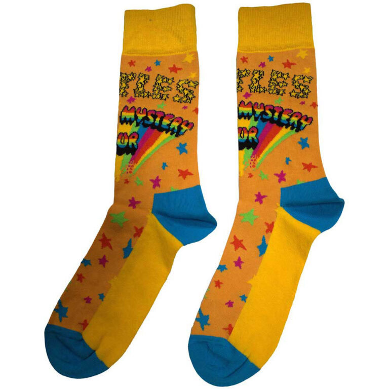 The Beatles Unisex Magical Mystery Tour Orange UK Size 4 – 7 Socks