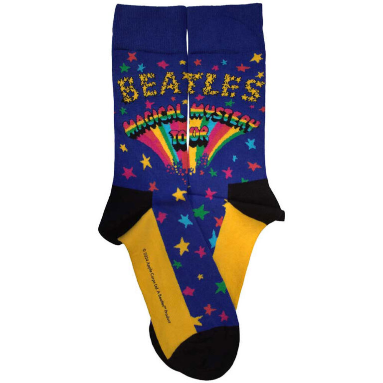 The Beatles Unisex Magical Mystery Tour Blue UK Size 4 – 7 Socks