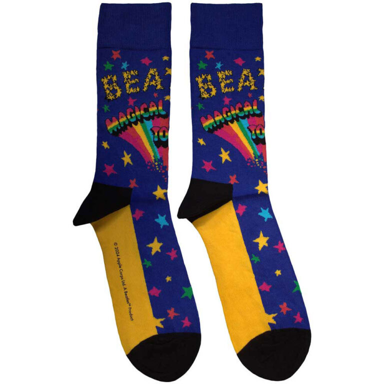 The Beatles Unisex Magical Mystery Tour Blue UK Size 4 – 7 Socks