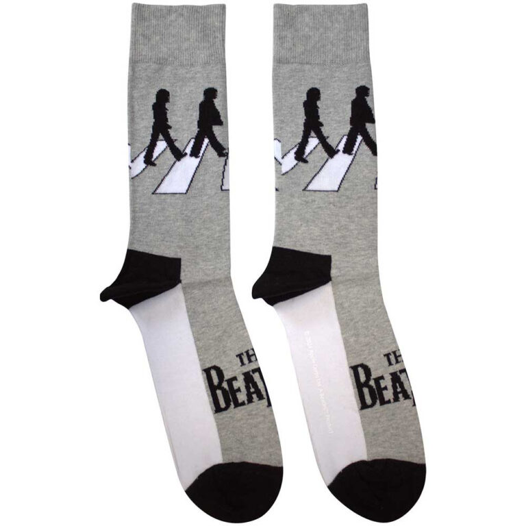 The Beatles Unisex Abbey Road Silhouettes Grey Socks